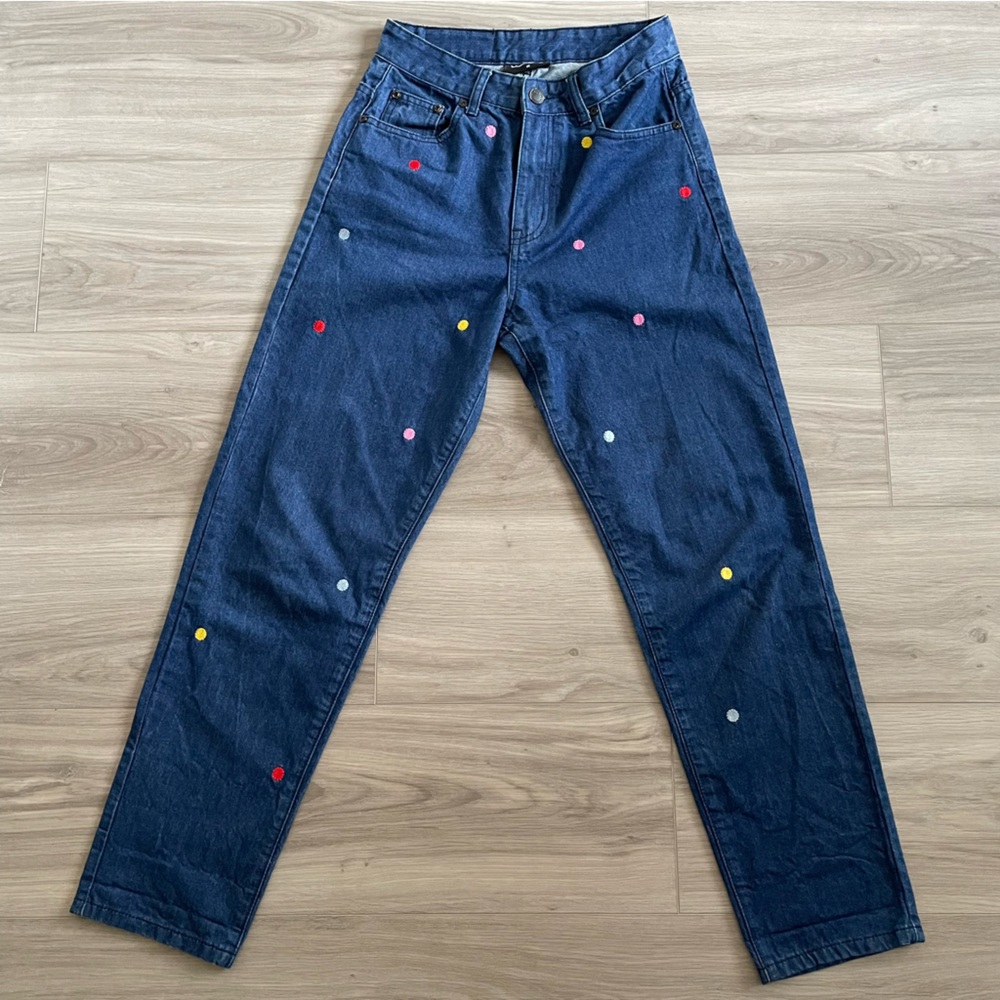 Lazy Oaf Rainbow Dotted Jeans